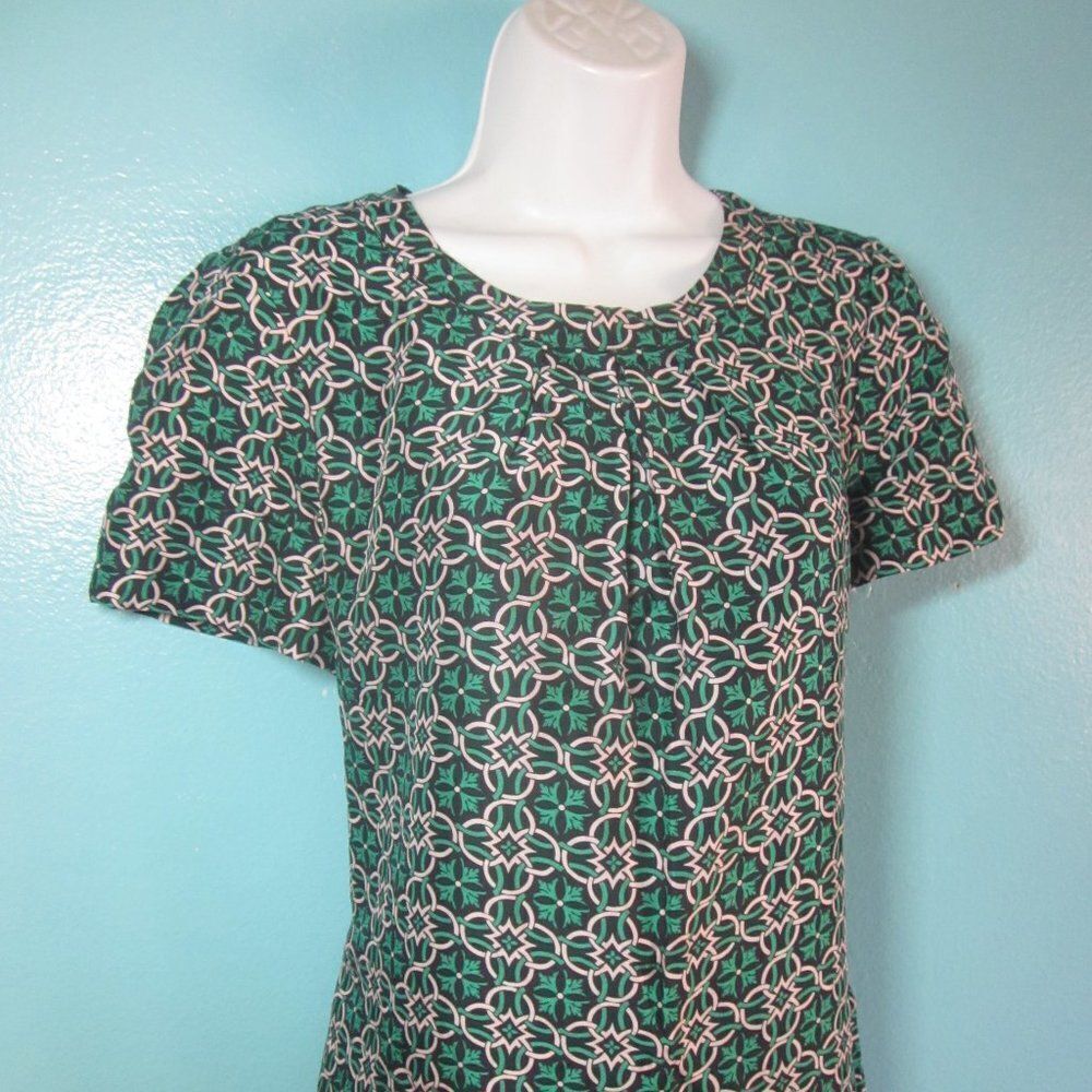 J Crew "Swoop" Silk A-Line Dress Size 6 - Picture 6 of 15